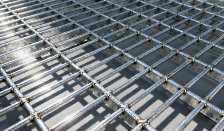 McNichols steel bar grating panel detail