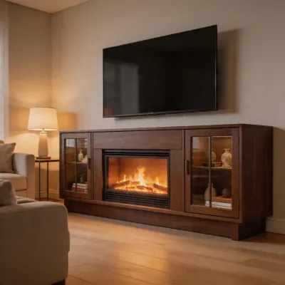 fireplace tv stand